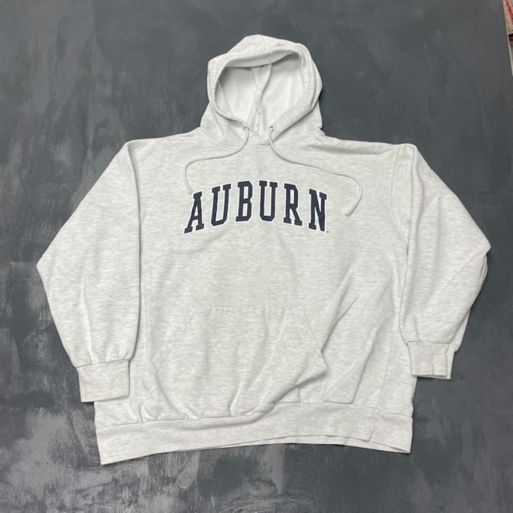 Vintage Auburn University Hoodie Men XXL Grey 2000s MV Sport